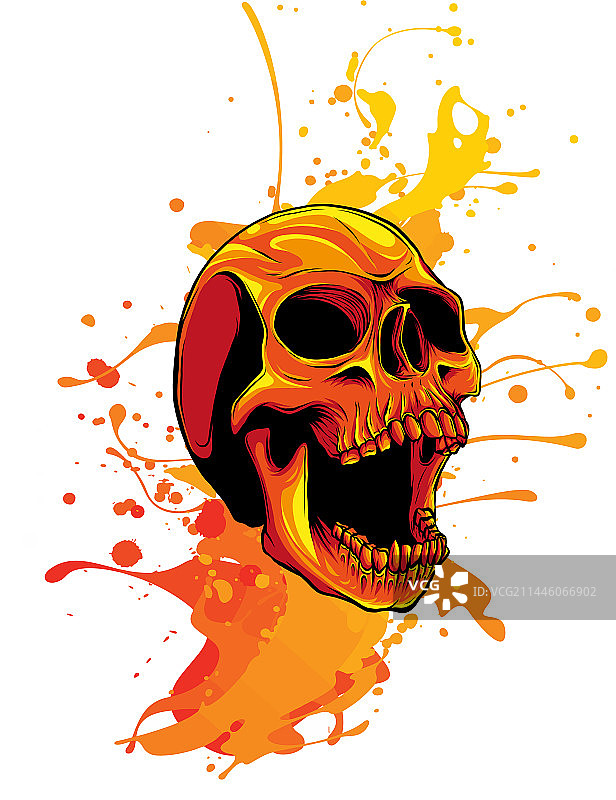 红色骷髅设计图片素材