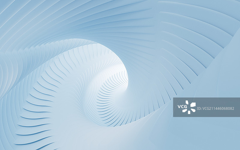 白色抽象几何建筑背景3D渲染图片素材