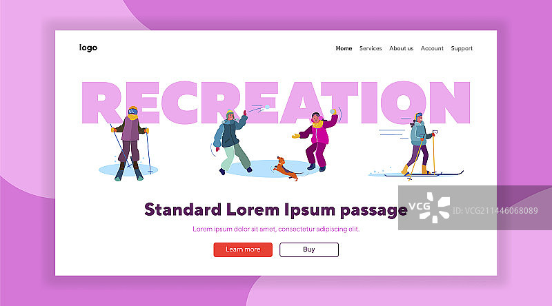 冬季家庭休闲套装图片素材