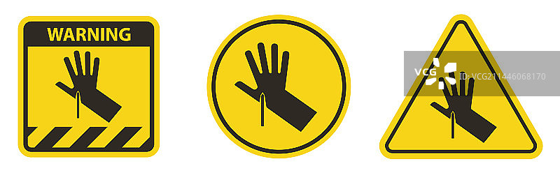 白色背景上的尖锐点符号标志图片素材