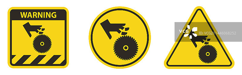 旋转刀片伤手符号图片素材