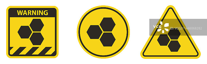 白色背景上的蜂窝图标符号图片素材