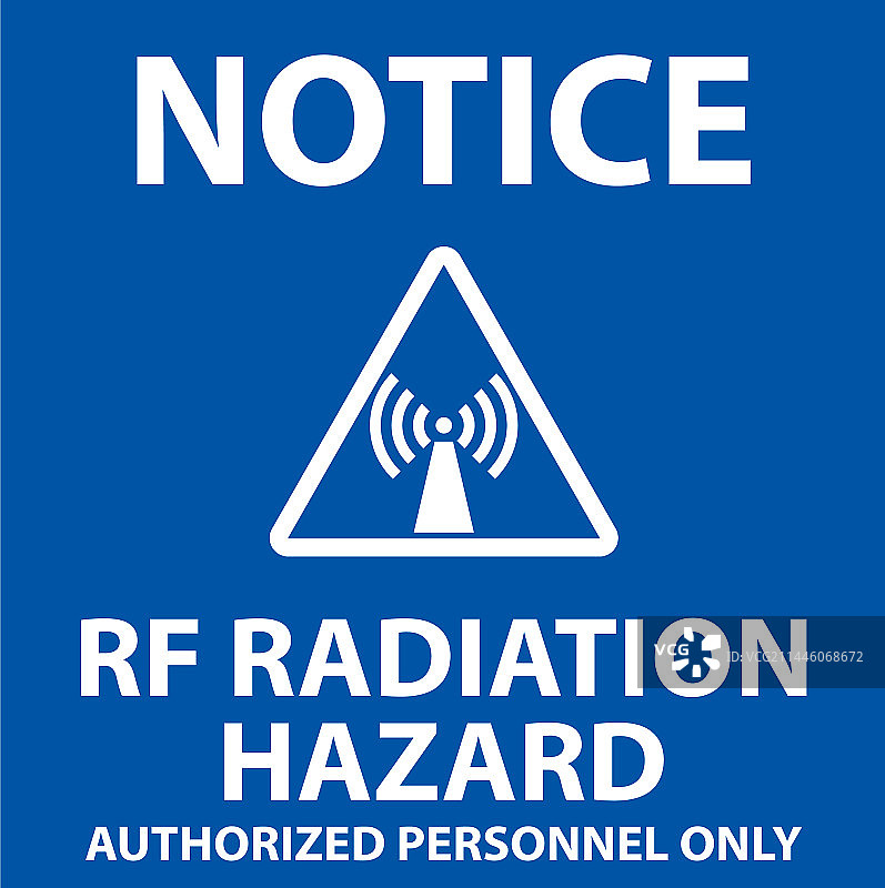 射频辐射危险警告标志图片素材