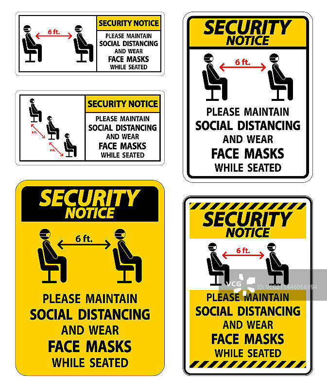 保持社交距离安全提示图片素材