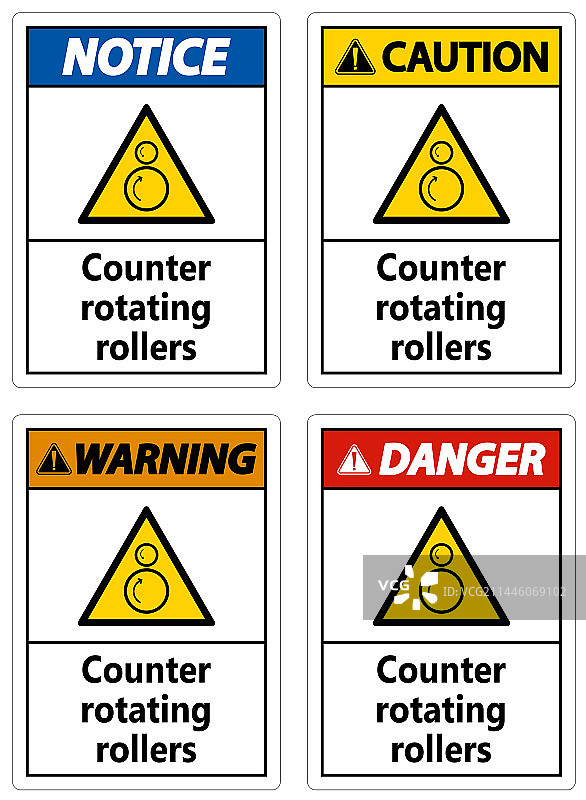 白色背景上的柜台旋转滚筒标志图片素材