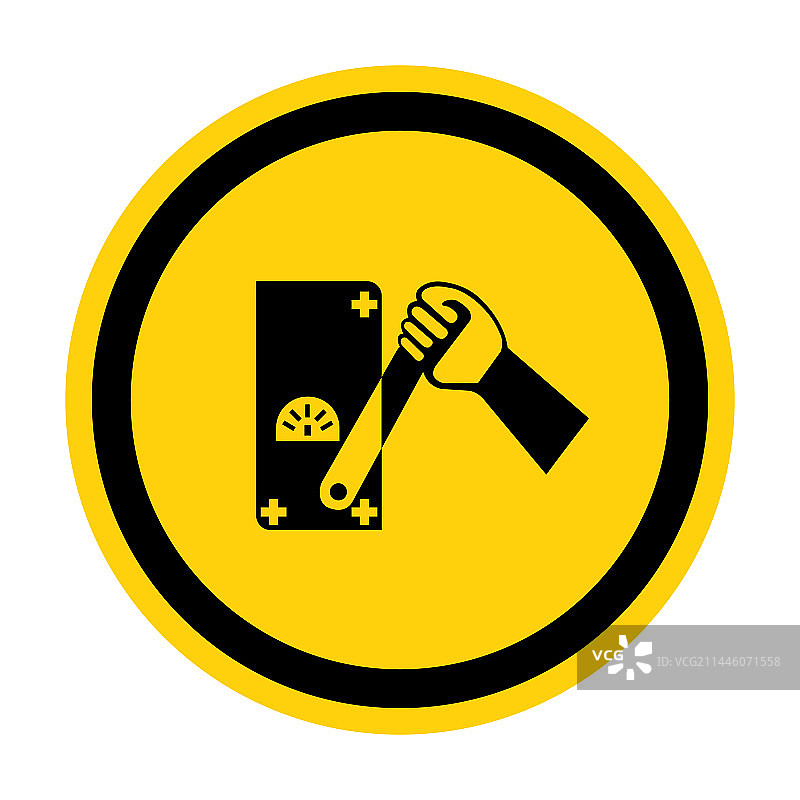 请勿触摸工人标志图片素材