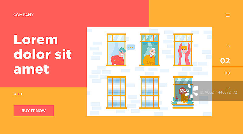 居住在同一栋楼里的人们图片素材