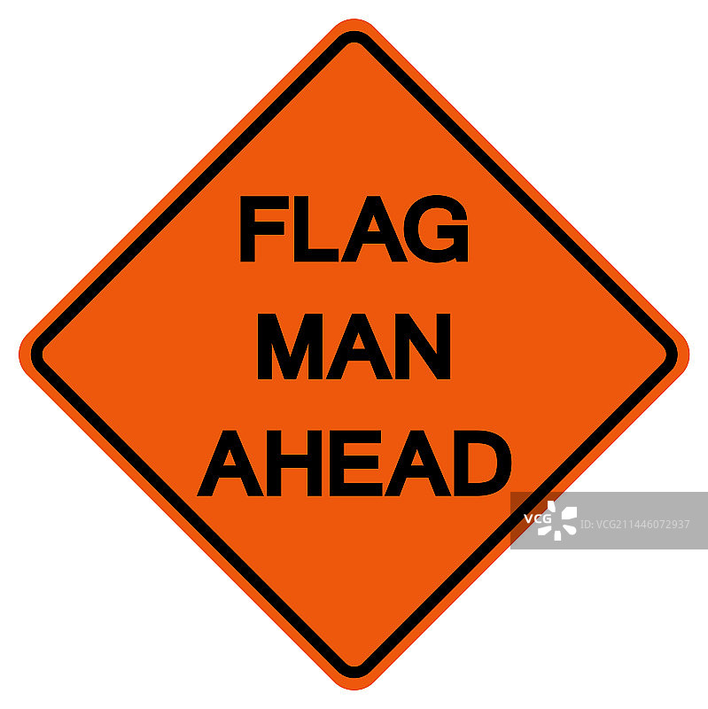 前方施工交通路标指示图片素材