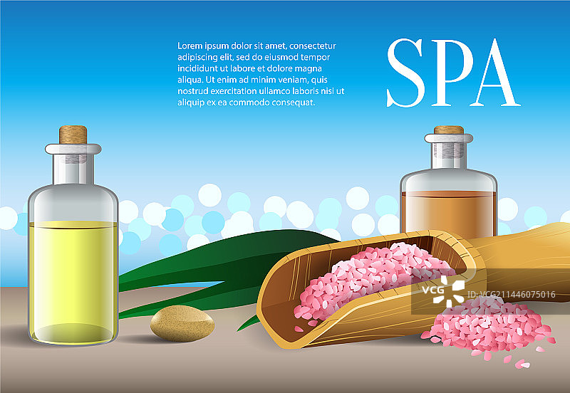 精油粉盐SPA文字瓶图片素材