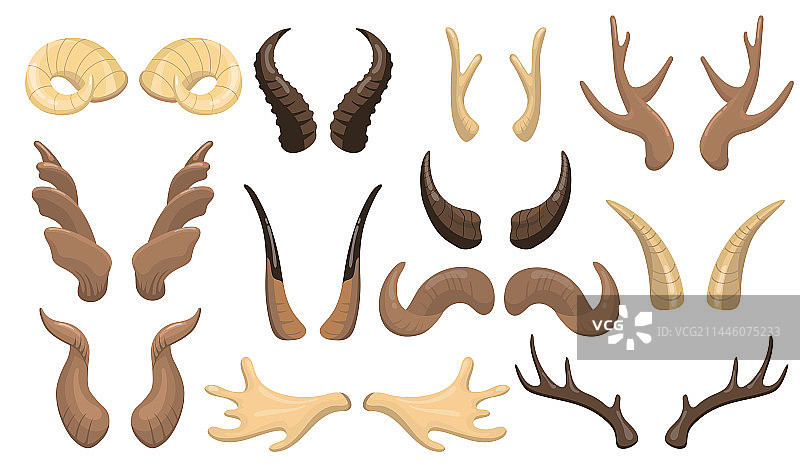 角和鹿角套装图片素材