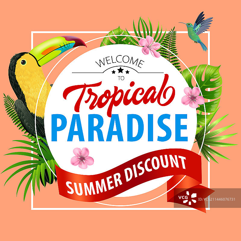 欢迎来到热带天堂特别折扣图片素材