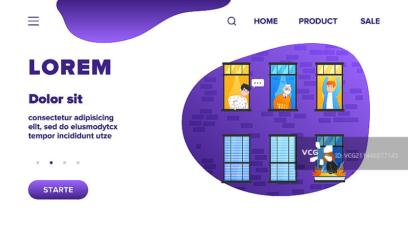 居住在同一栋楼里的人们图片素材