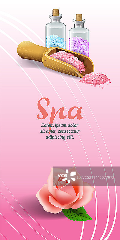 玫瑰水疗宣传单设计图片素材