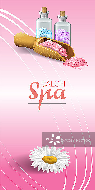 洋甘菊水疗促销宣传单设计图片素材