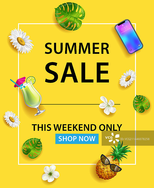 夏季促销仅限本周末立即购买图片素材