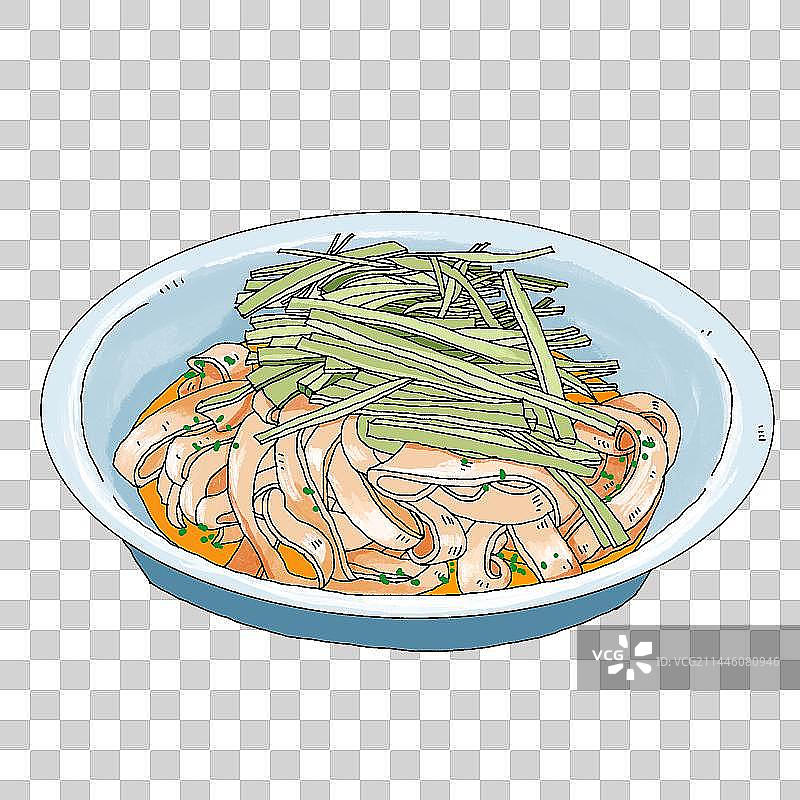 免抠元素：地方美食凉皮图片素材