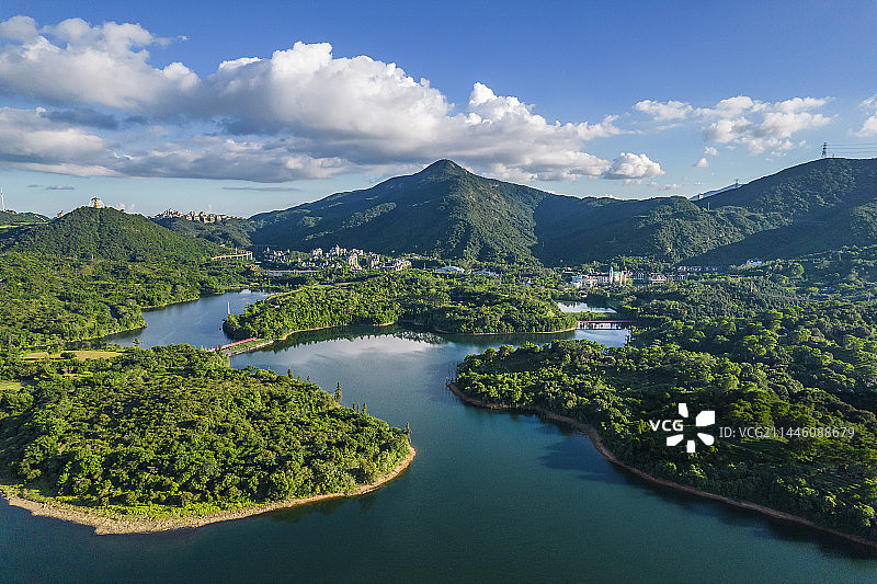 东部华侨城 茶溪谷 三洲茶园 三洲田水库图片素材