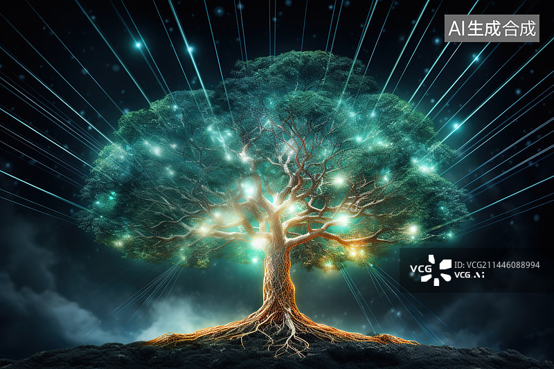 【AI数字艺术】科技概念背景图片素材