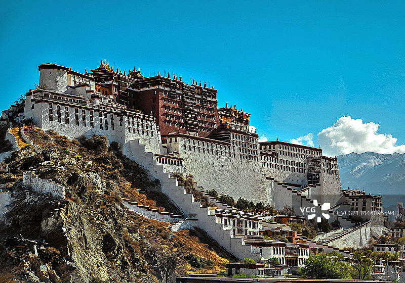 西藏拉萨布达拉宫图片素材