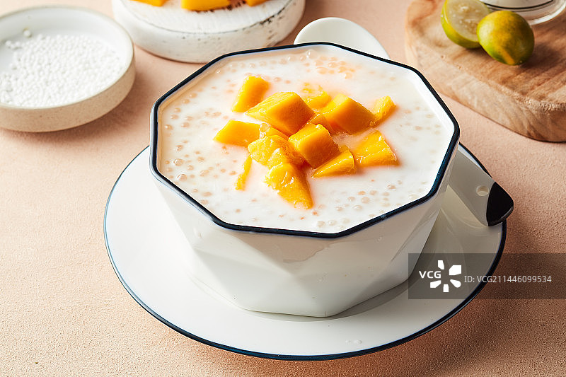 芒果西米露图片素材