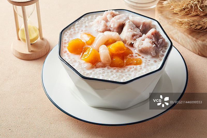 芋圆香芋西米露图片素材