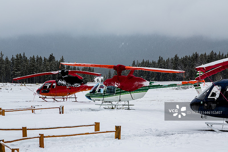 观光直升机图片素材