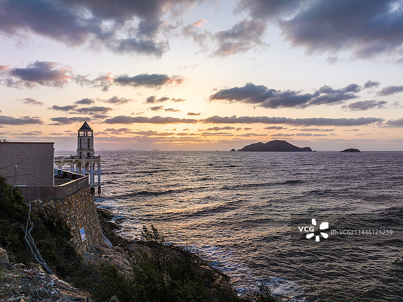宁波象山松兰山饭桶山航拍全景图片素材