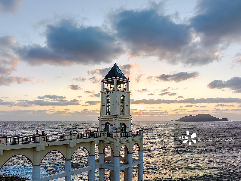 宁波象山松兰山饭桶山航拍全景图片素材