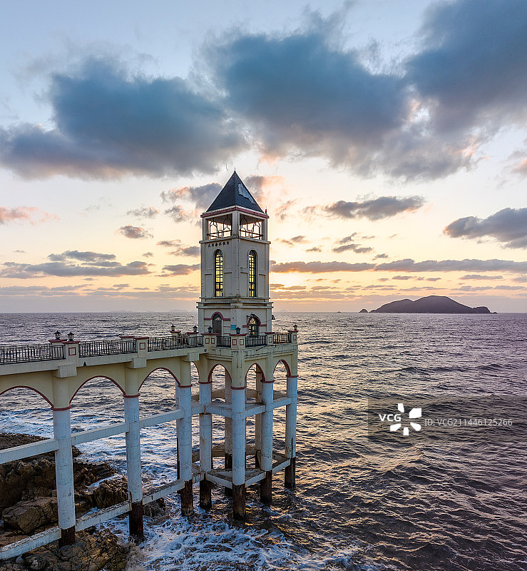 宁波象山松兰山饭桶山航拍全景图片素材