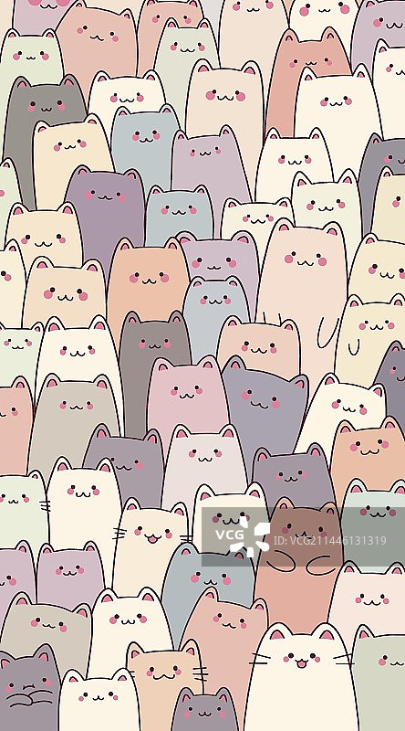 小猫堆叠图片素材