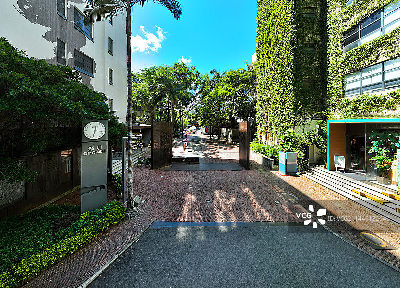 广东省深圳市南山区华侨城创意文化园航拍图片素材