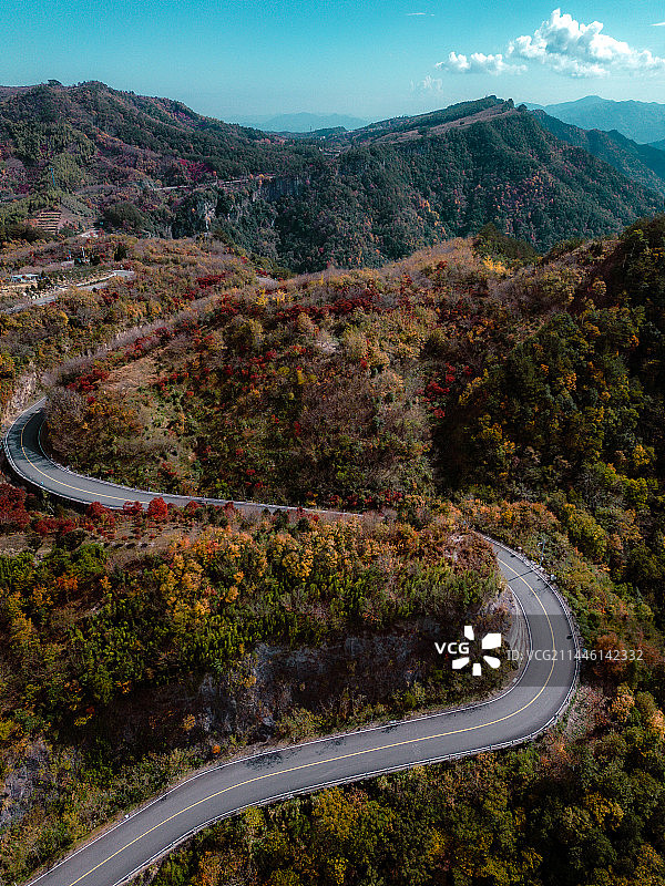 宁波余姚四明山航拍全景图片素材