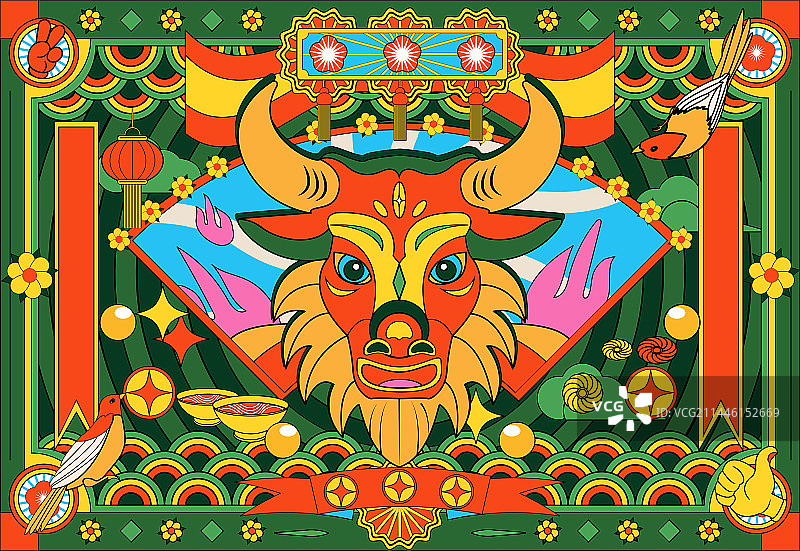 复古港风插画图片素材