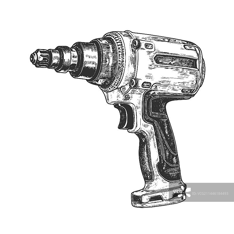 手绘冲击起子图片素材