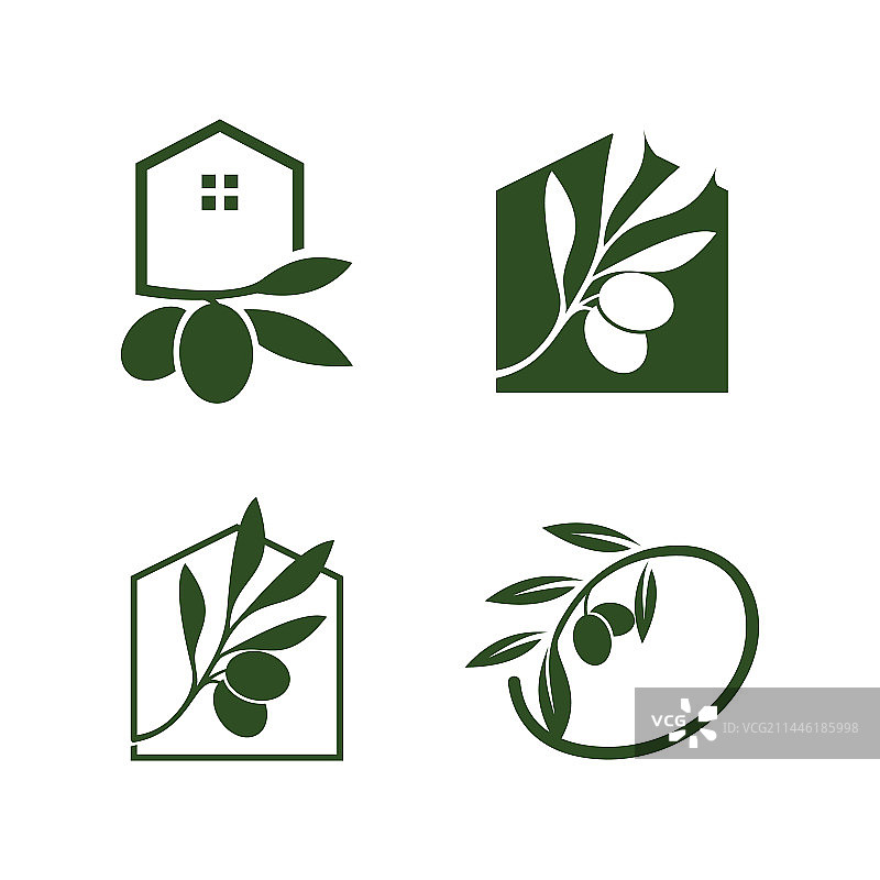 现代橄榄logo设计合集图片素材