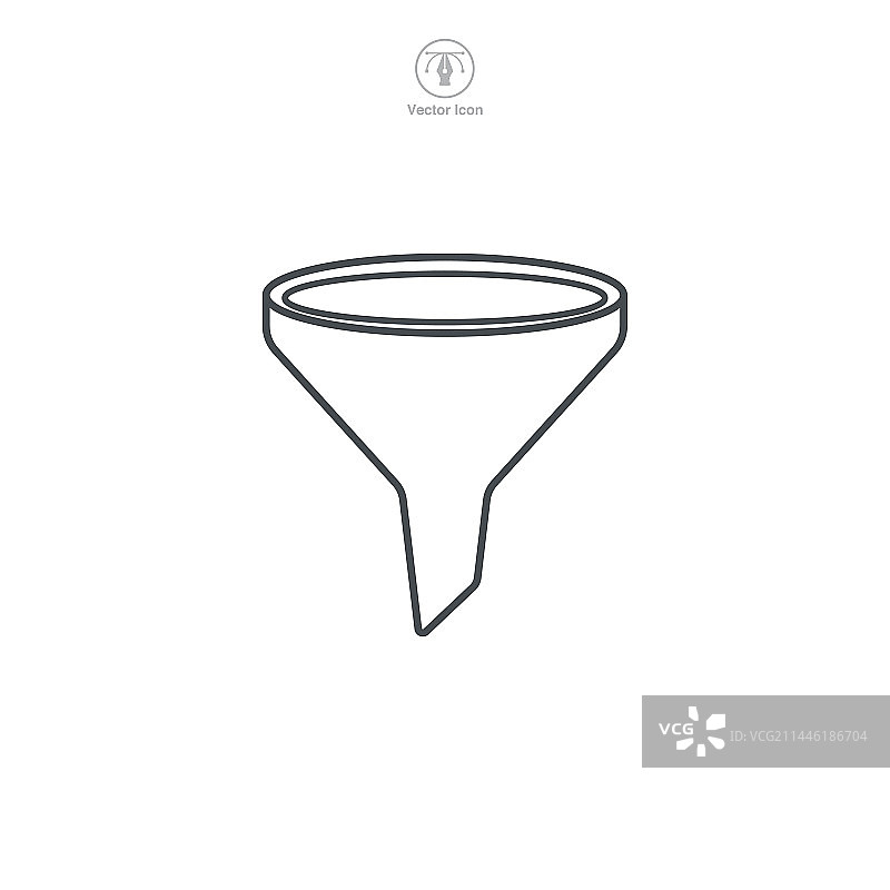 一个引人注目的漏斗图形图片素材