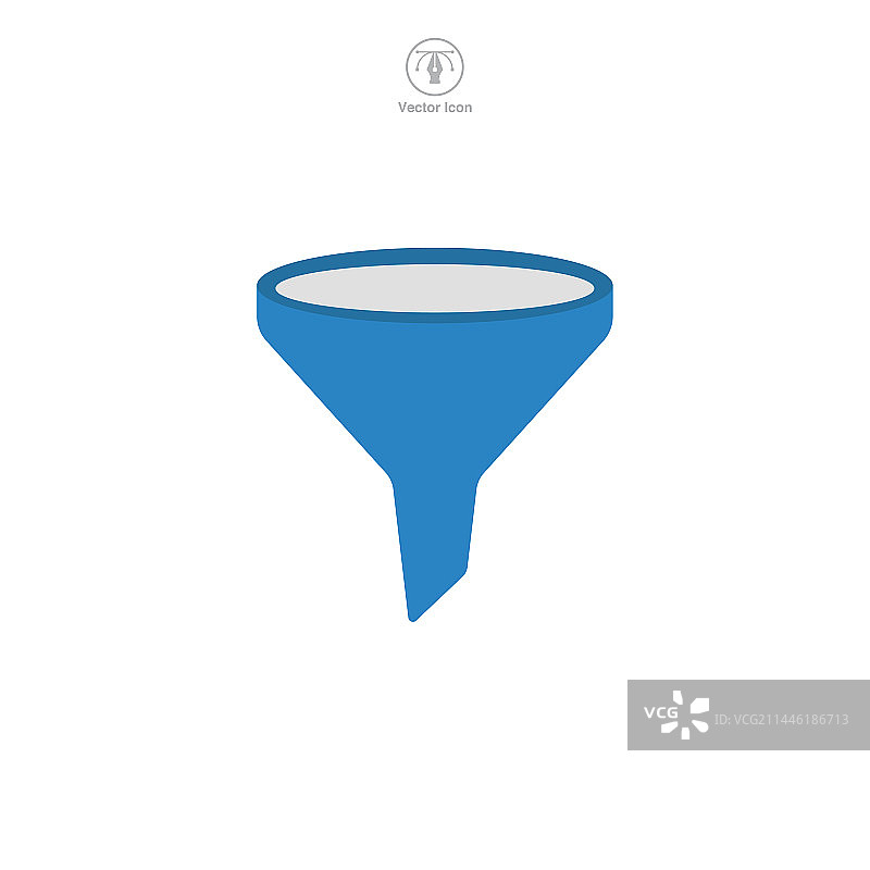 一个引人注目的漏斗图形图片素材