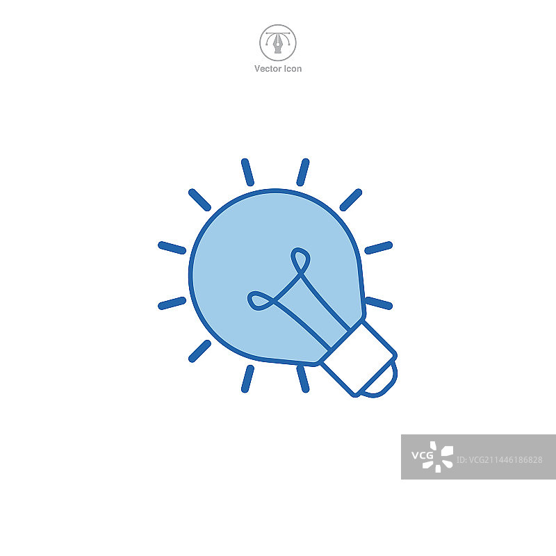 灯泡的图形表示图片素材