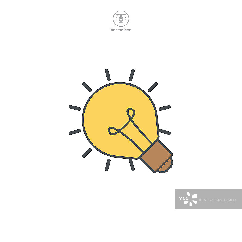 灯泡的图形表示图片素材