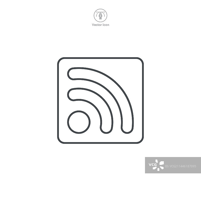 具有视觉吸引力的RSS图形图片素材