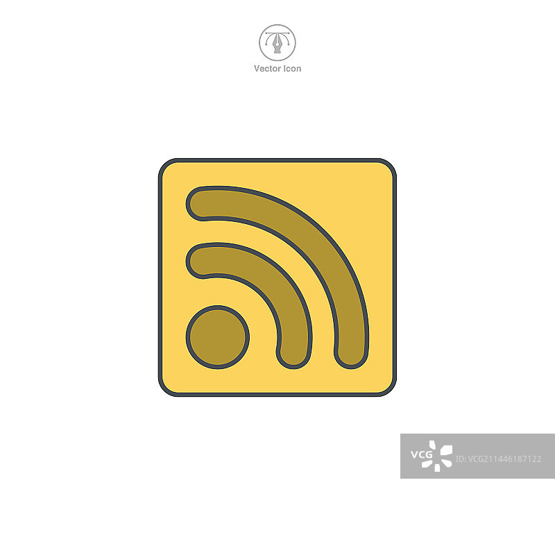 具有视觉吸引力的RSS图形图片素材