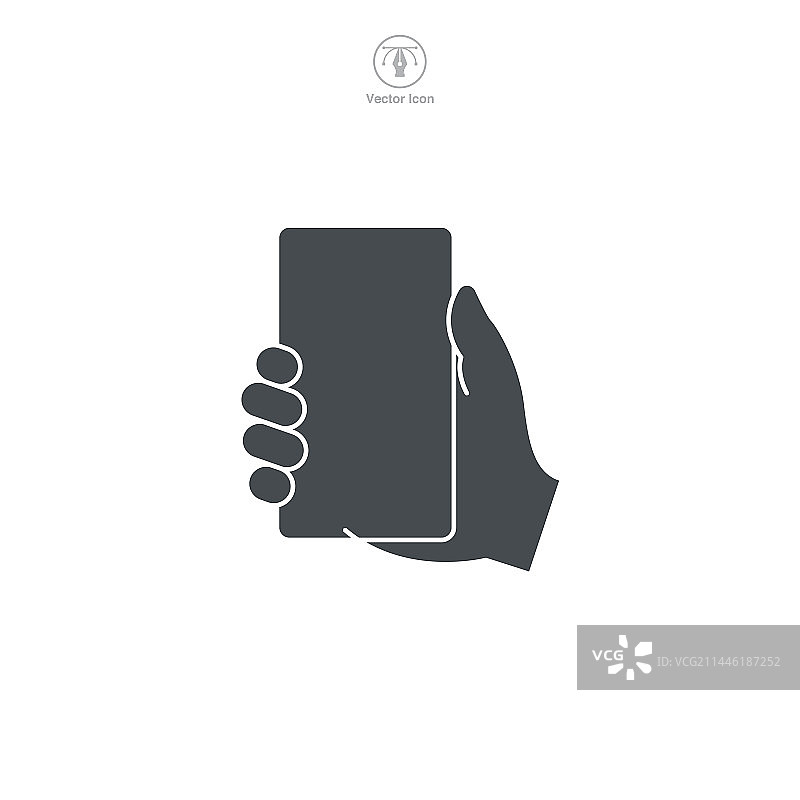 手持智能手机图标图片素材