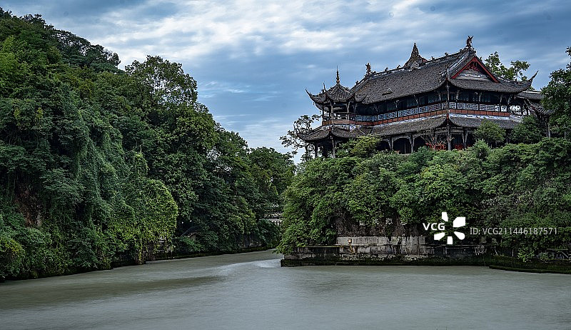 都江堰宝瓶口图片素材
