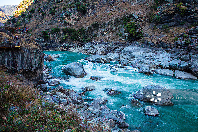 云南省怒江州泸水市怒江老虎跳景区图片素材