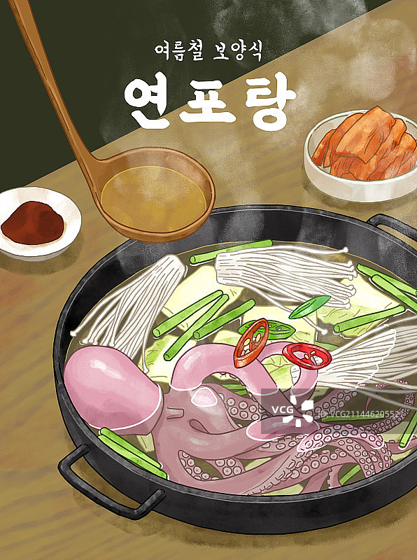 夏季健康韩式料理图片素材