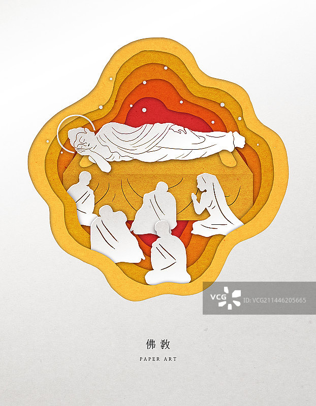 纸艺、宗教、佛教、佛祖、佛诞日图片素材