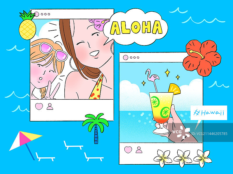 旅行社交媒体认证贴纸表情符号女人图片素材