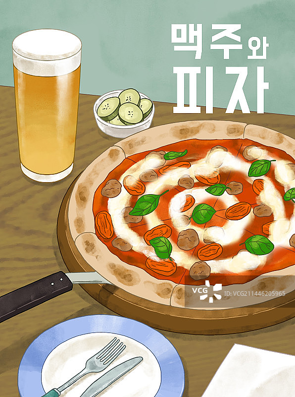 食品、啤酒、酒精、玛格丽特披萨图片素材