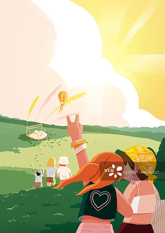 音乐节户外表演厅插画图片素材