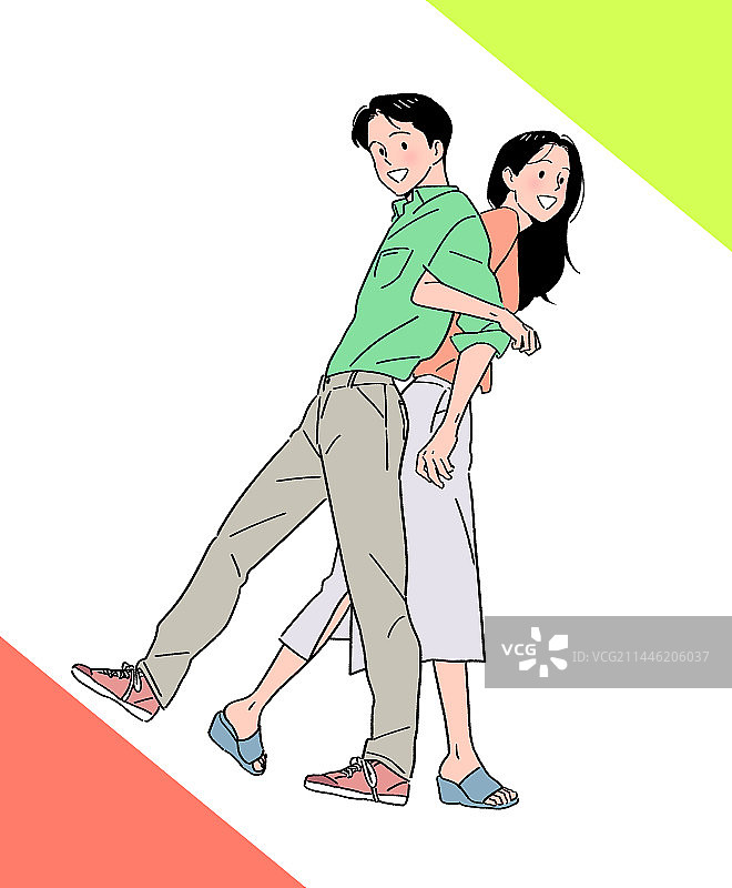 20多岁的大学生情侣约会图片素材